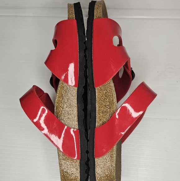 New Birki’s by Birkenstock red sandals, size 38 - Picture 4 of 7